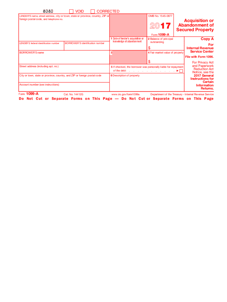  a 1099  Form 2017