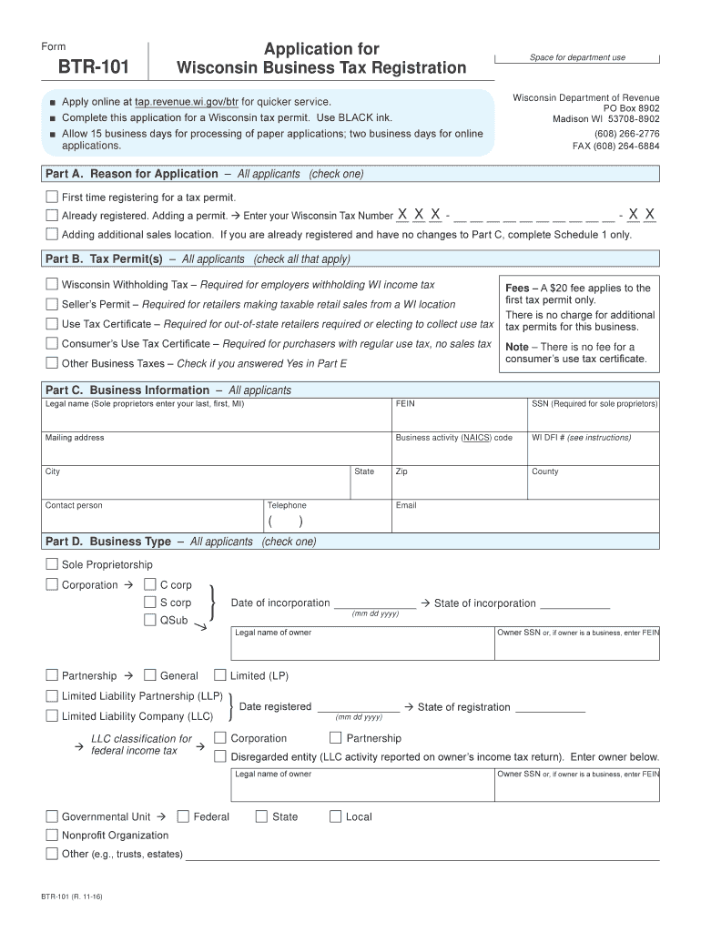  Btr Wi  Form 2016