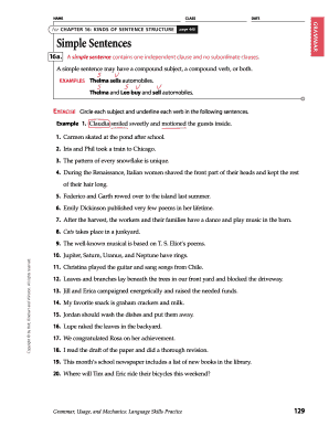 Chapter 16 Sentence Check 2 Answers  Form