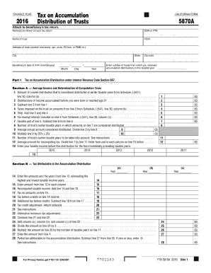  California 5870a  Form 2016