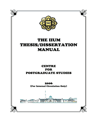 Iium Thesis Format