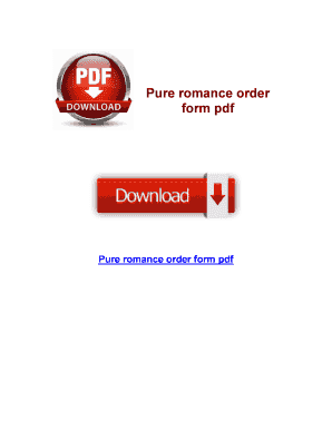 Pure Romance Catalog PDF  Form
