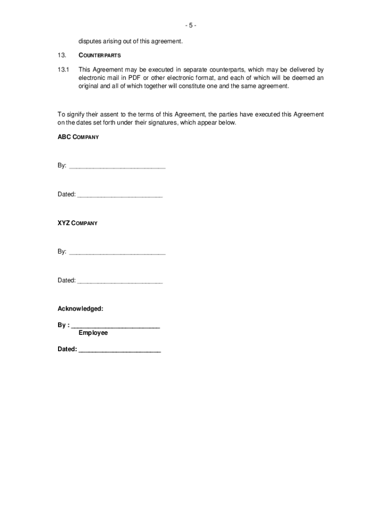 Secondment Agreement Template  Form