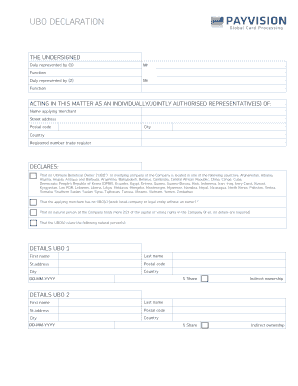 Ubo Declaration Letter  Form
