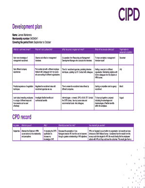 Cipd Pdp Template  Form