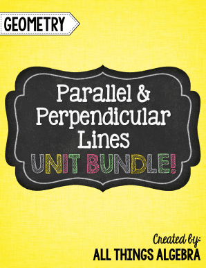 Unit 3 Test Study Guide Parallel and Perpendicular Lines  Form