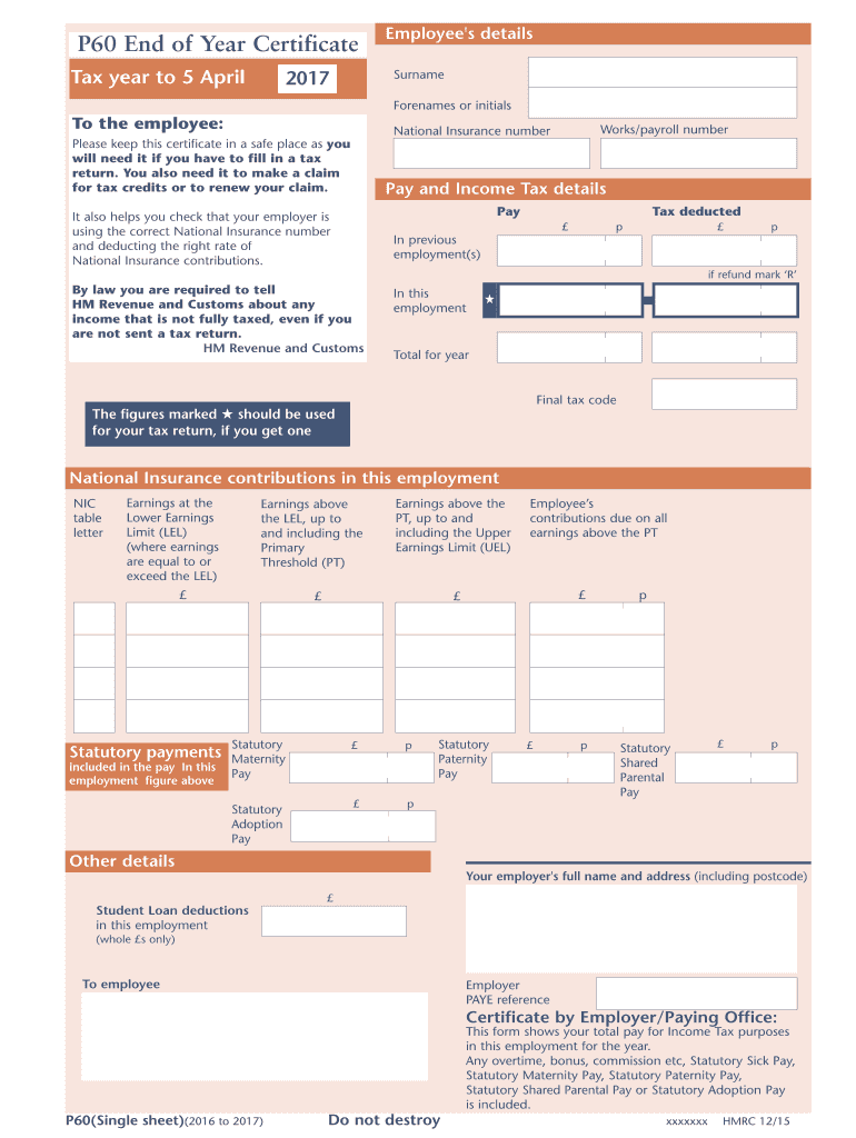  How to Get P60 Online 2017