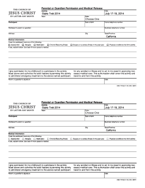 Lds Medical Release Form