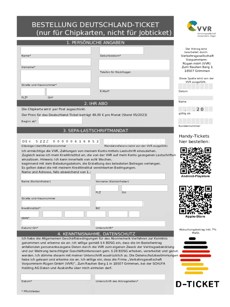 Bus Ticket Format