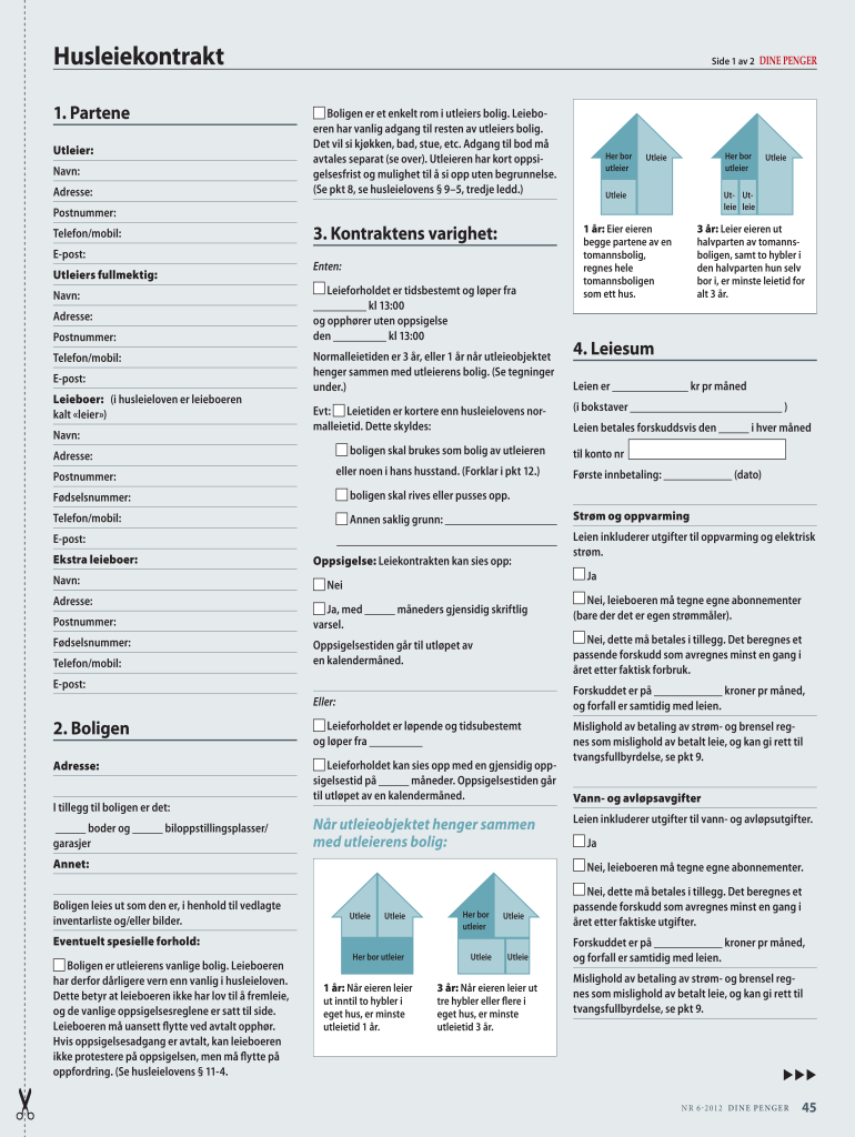  Husleiekontrakt 2012-2024