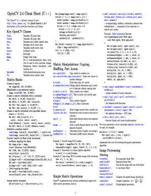 Printable C Cheat Sheet  Form