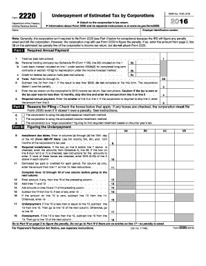  Form 2220 2016