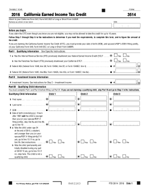  Form 3514 2016