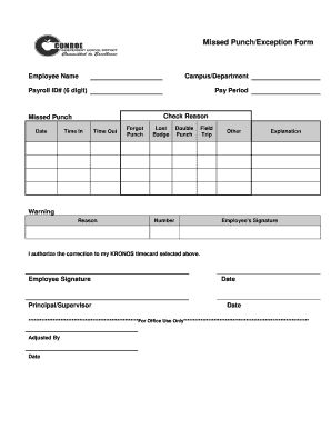  Missed PunchException Form Conroeisd Net 2016-2024