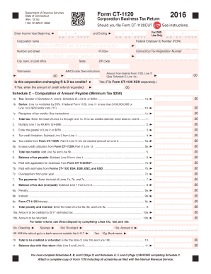  Form Ct 1120 2016