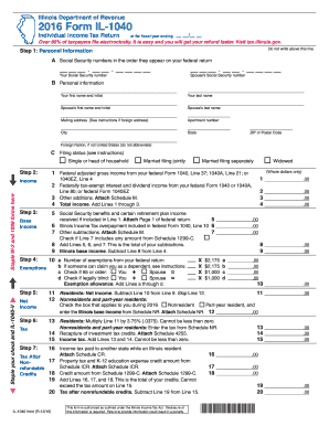 Illinois Form Tax - Fill Out and Sign Printable PDF Template | signNow