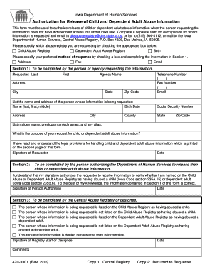 Dhs Release of Information Form