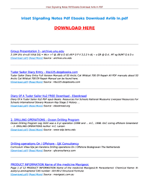 Iriset Signalling Notes PDF in Hindi  Form