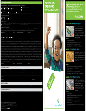 Sagicor Credit Card Application Form