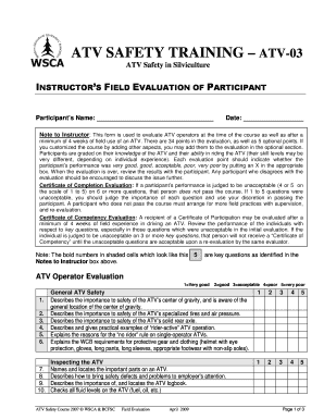 09 Field Evaluation 03 DOC Wscacourses  Form