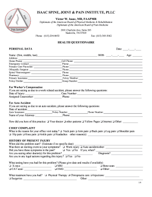 ISAAC SPINE, JOINT &amp; PAIN INSTITUTE, PLLC  Form