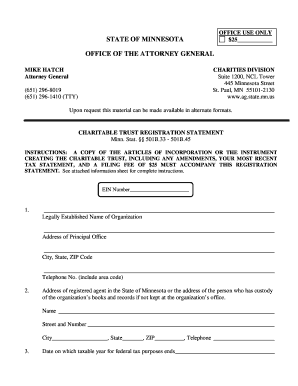 Trust Registration Format