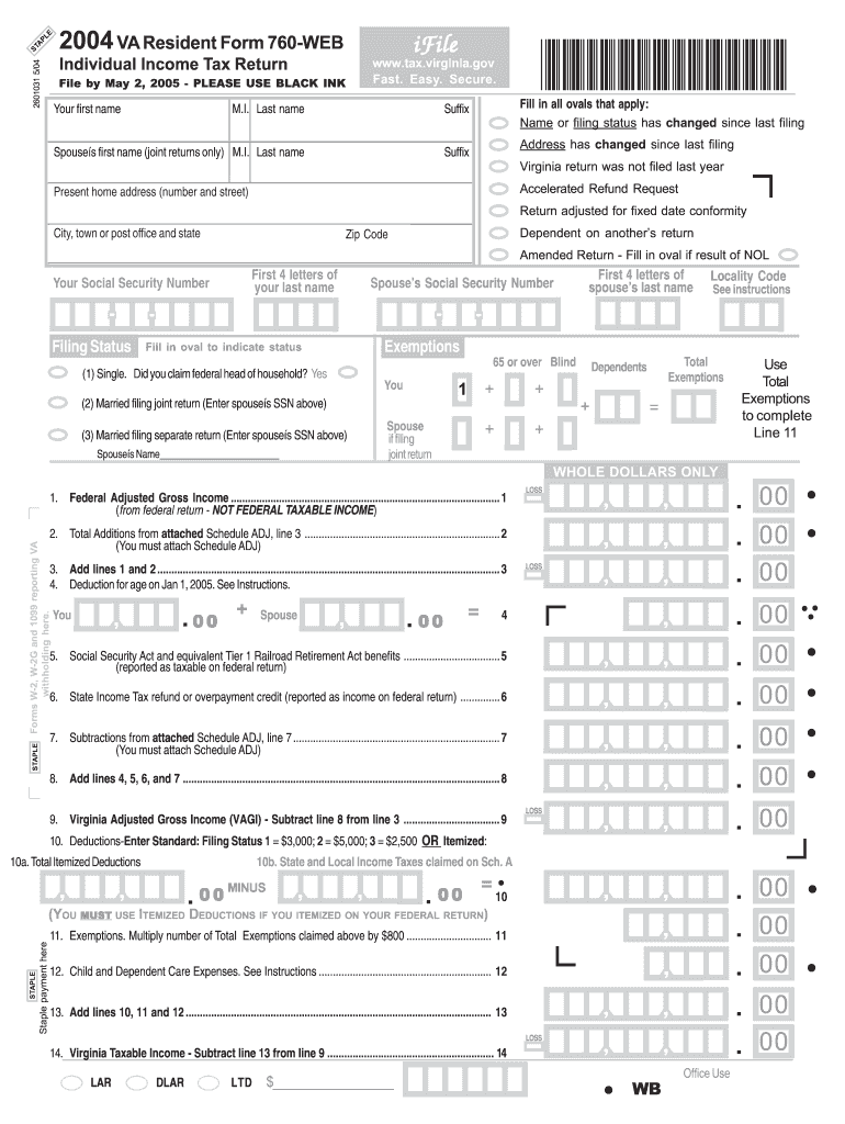  VA Resident Form 760 WEB 2019