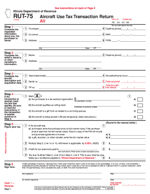 Rut 75 Tax Form Printable