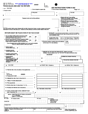 FORM 01 922 2019-2023