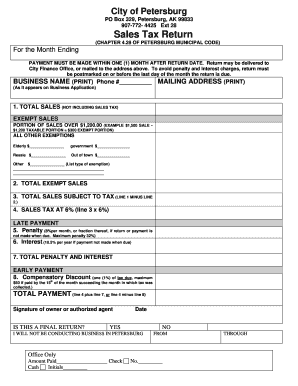 Sales Tax Form PDF