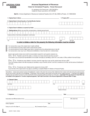 Claim Unclaimed Property Deceased  Form