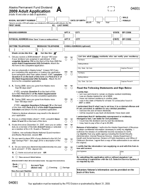 Pfd Application  Form