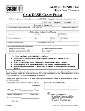 Cashdash Illinois  Form