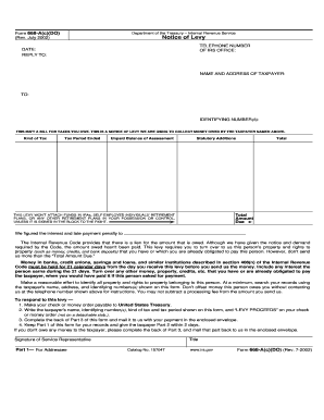 Form 668 AcDO Rev 7 Notice of Levy