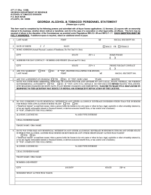 Att 17 Personal Statement  Form