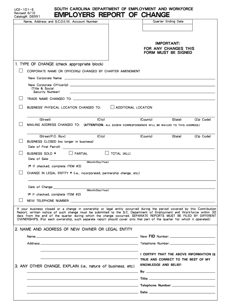 Get and Sign UCE 101 S 2010 Form