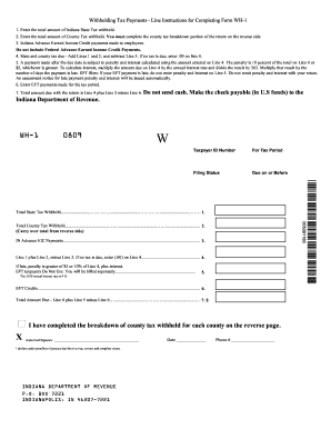  Withholding Tax Payments Line Instructions for Completing Form WH 1 2015