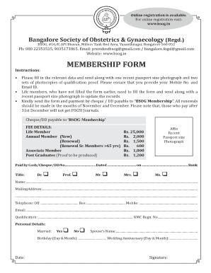 How to Get Fogsi Membership Number  Form