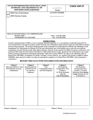 Owensboro Form 1099 St Fillable Form 2010