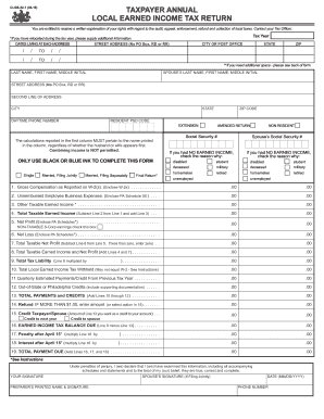 pa local tax form