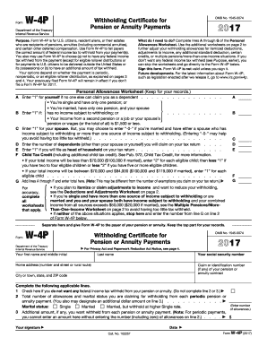 Form W 4P Withholding Certificate for Pension or Annuity Payments