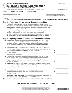 Form IL 4562, Special Depreciation FTP Directory Listing