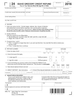 Idaho Form 24