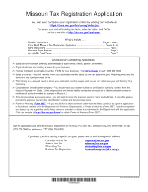 Missouri Form 2643