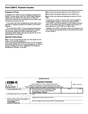 2290v  Form