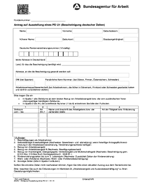 Pd U2 Formular Download