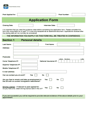 Ambulance Registration Form