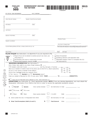 NONRESIDENT INCOME FORM TAX RETURN 505 1040 Com