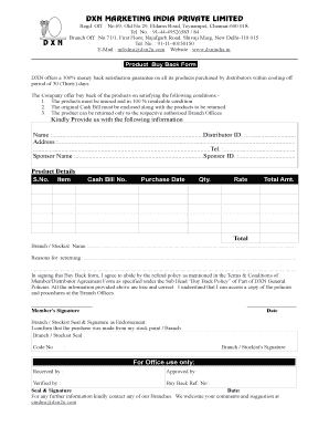 Dmi Stockist  Form