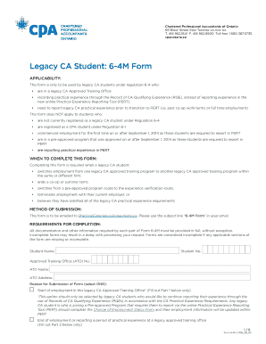 Legacy CA Student Instruction Guide for Form 6 4M CPA Ontario